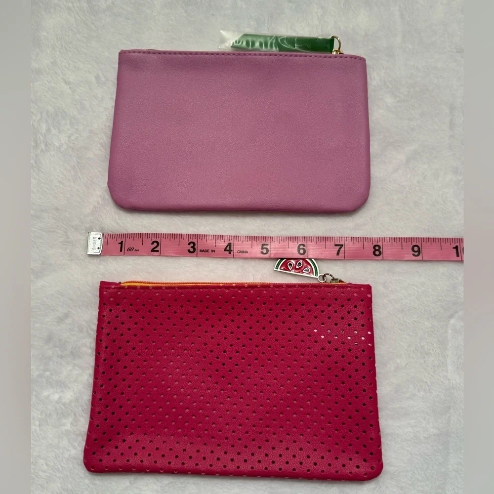 Set of 2 Pink Makeup Cosmetic Bags NWOT