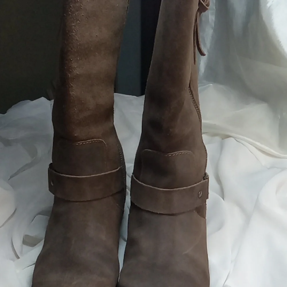 Born Brown Suede Over-the-Knee Boots