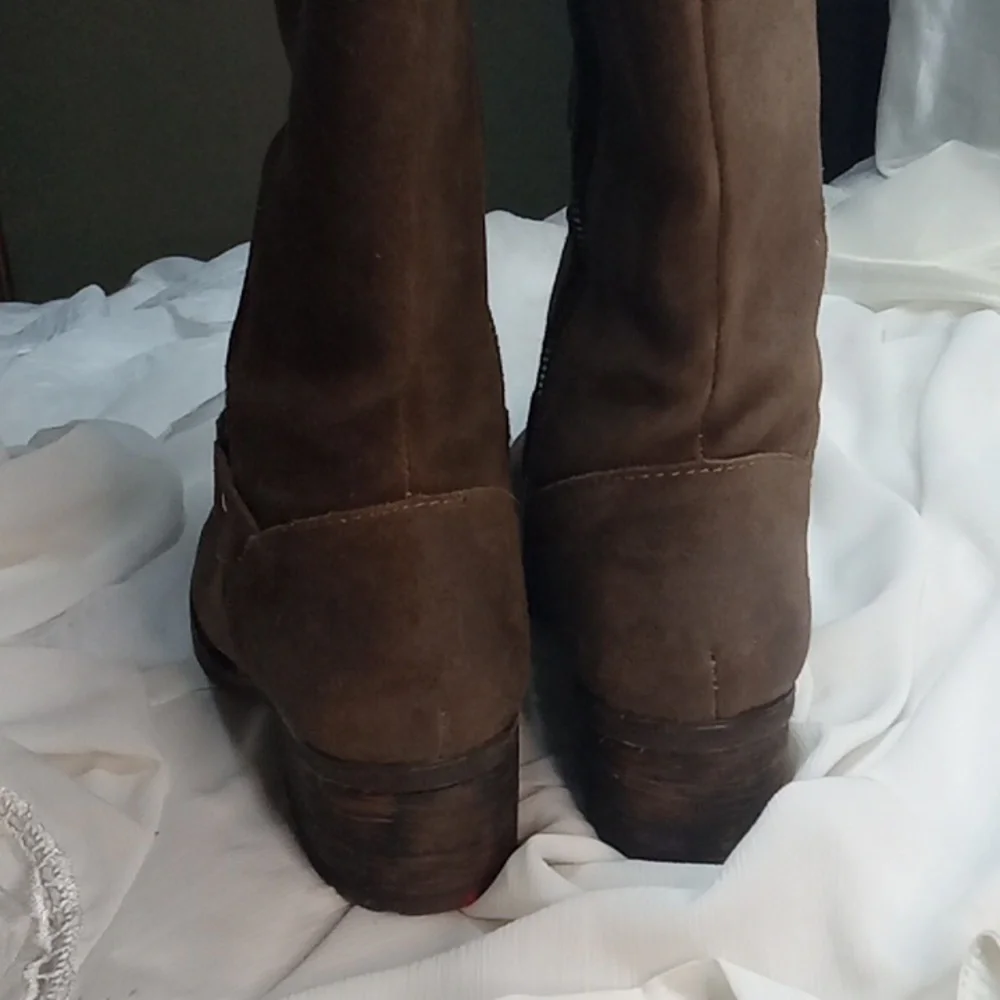 Born Brown Suede Over-the-Knee Boots