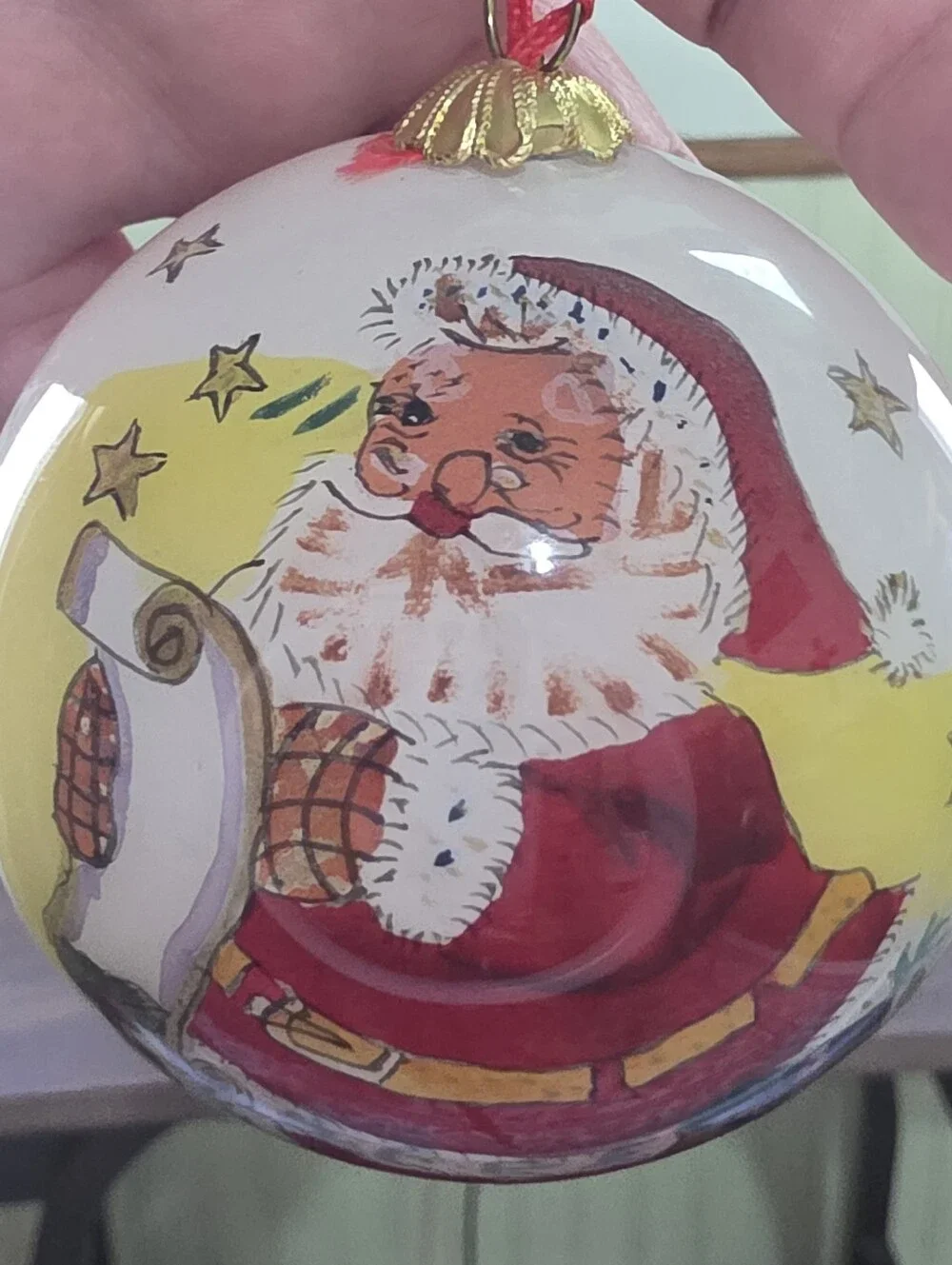 Vintage 2000 Pier 1 Imports Li Bien ornament W/ Box & Additional Christmas Tin