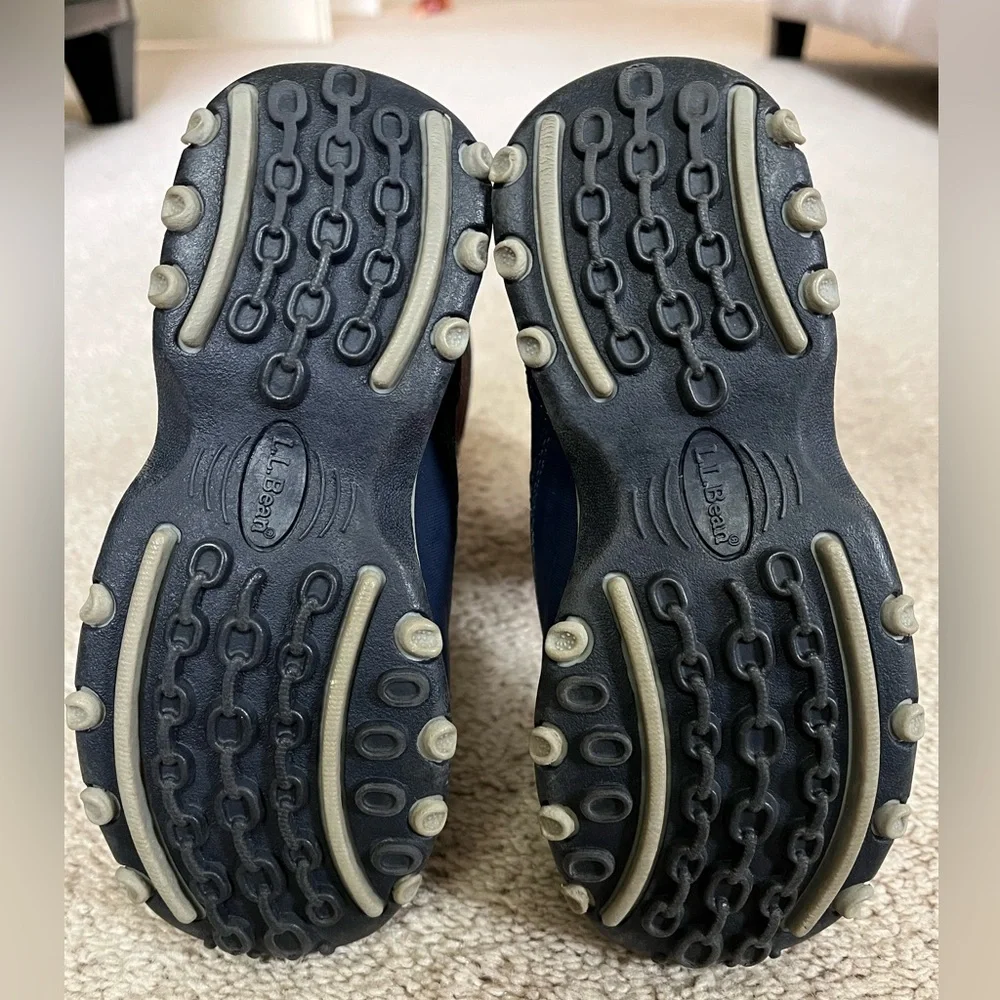 L.L. Bean step confidently