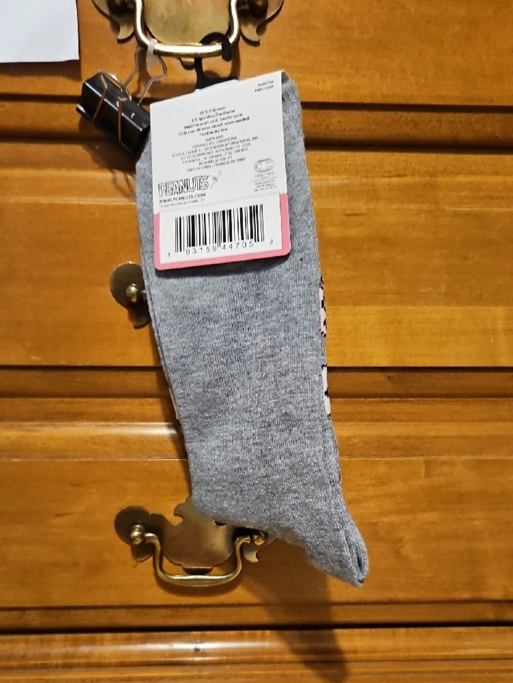 Peanuts gray socks