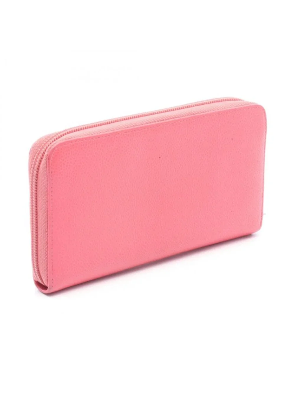 Chanel Round Wallet CC Logo Pink Caviar Leather CC