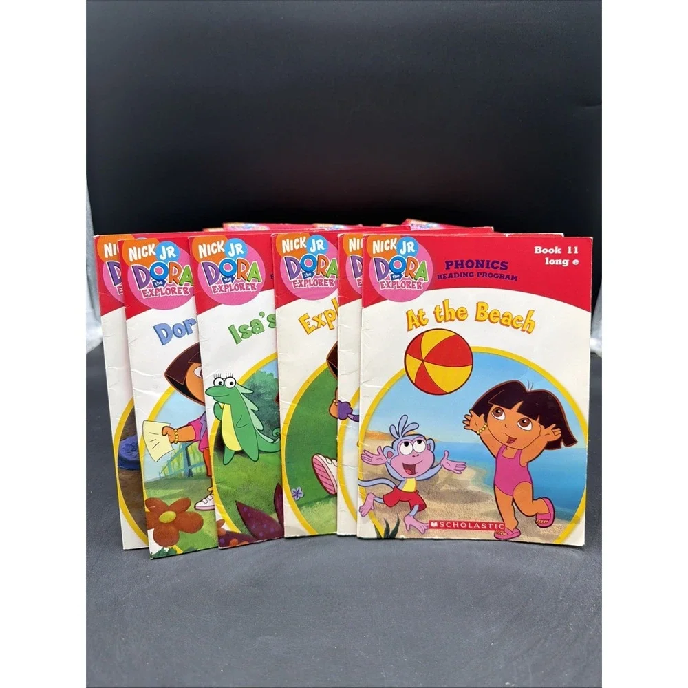 Dora the Explorer Book Lot of 12 Ready to Read Phonics Nick Jr Kids Books