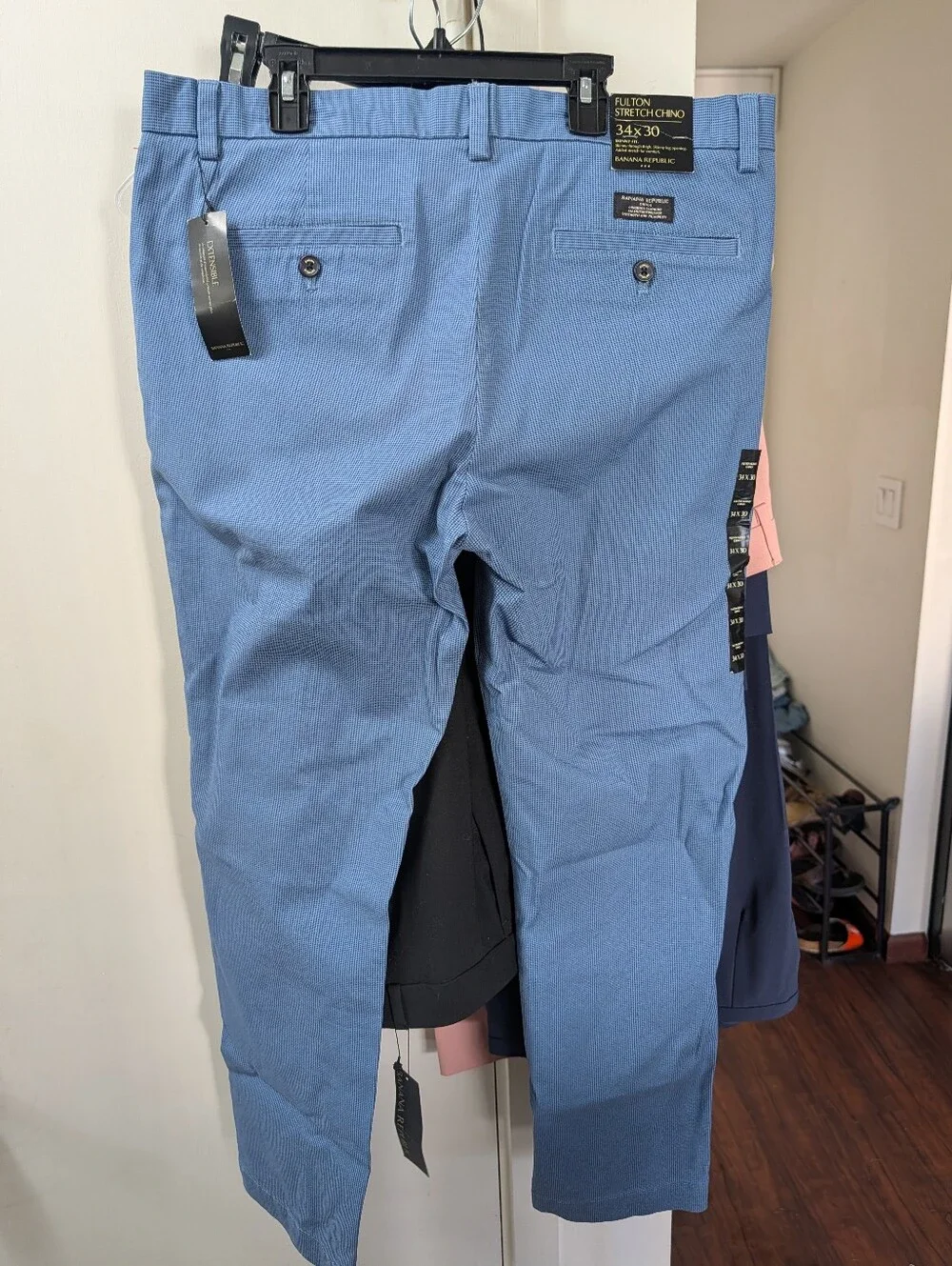 Banana Republic Men's Blue Chinos Fulton skinny chino 34x30 NWT