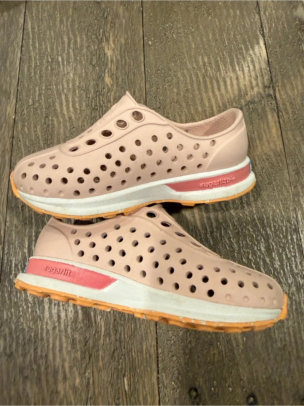 Native Slip-On Clogs in Blush Pink