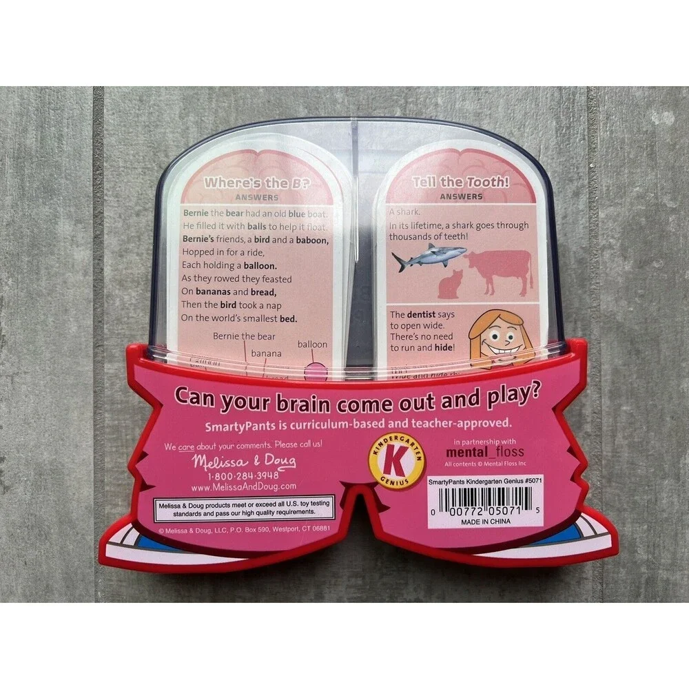 Melissa & Doug Smarty Pants Kindergarten 120 Brain-Building Cards Education Game