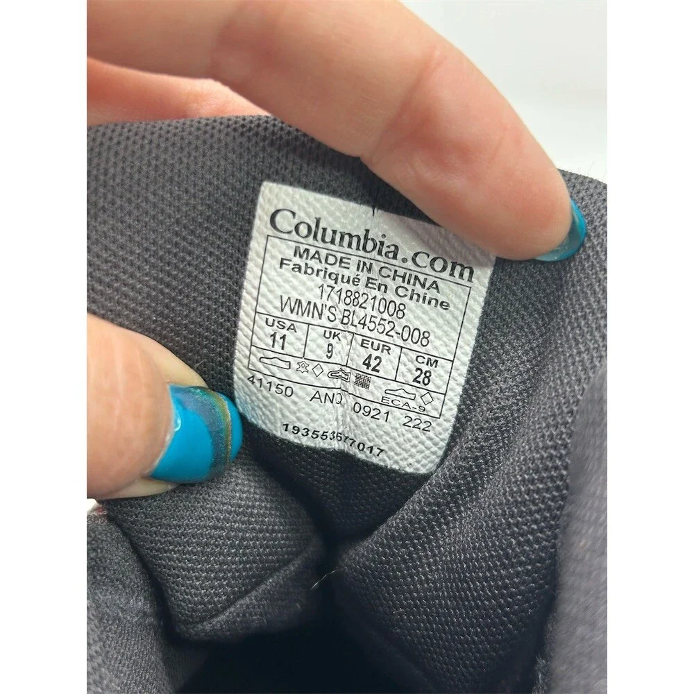 Columbia Newton Ridge Plus Waterproof Amped Hiking Boots Gray Pink Size 11