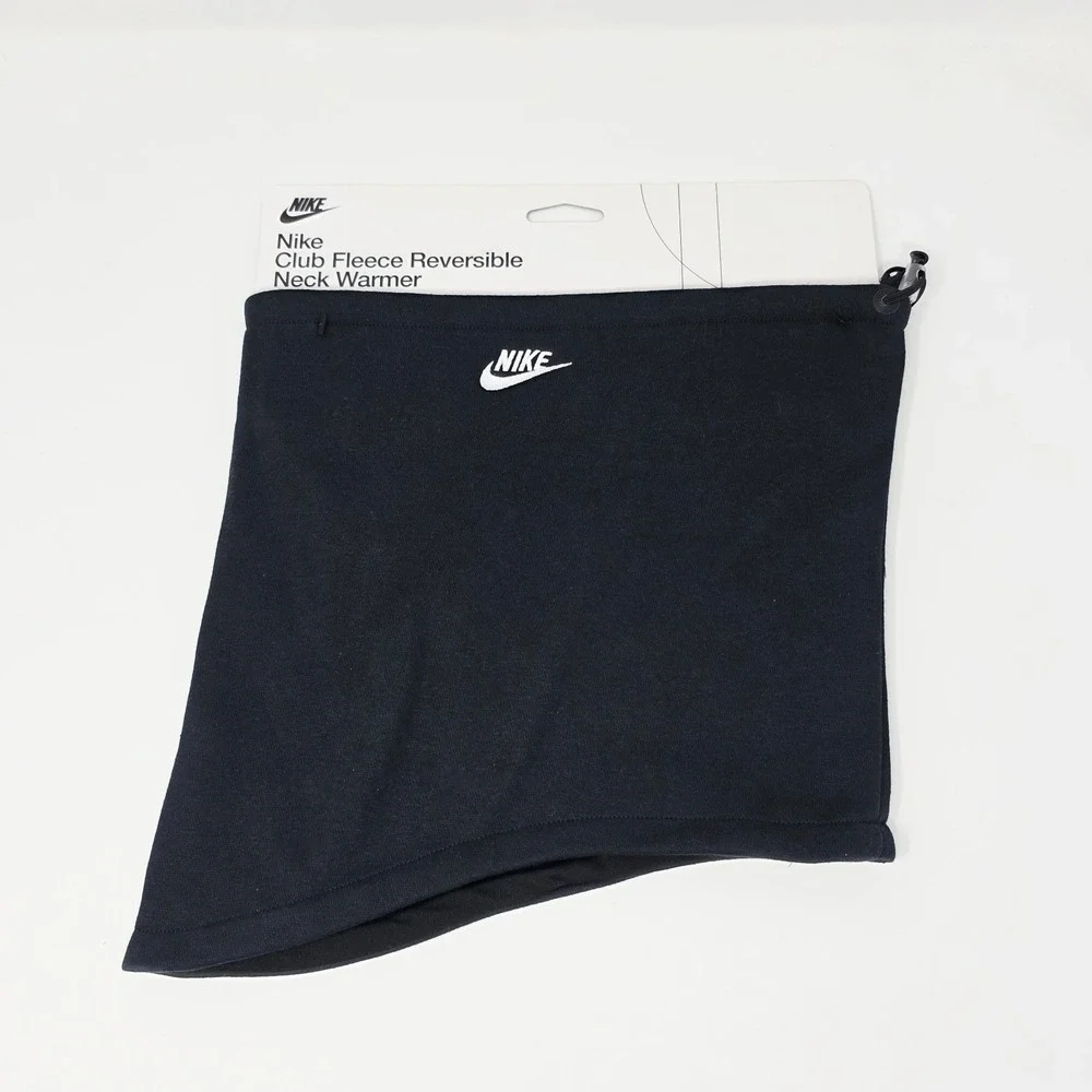 Nike Fleece Reversible Neck Warmer Unisex Adult Black Snood Winter‎ Weather Cold