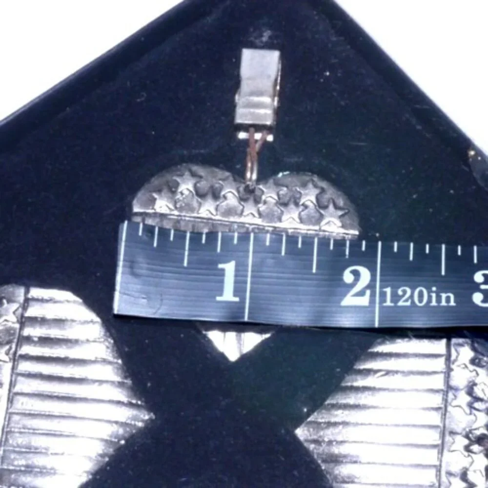 AMC pewter table cloth clip on weights Stars & Stripes set of four, NEW