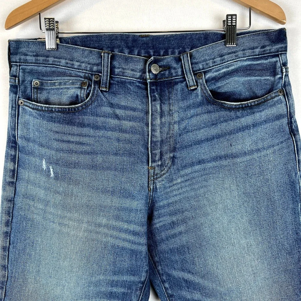 J‎ Crew 770 Jean Men 34x30 Straight Fit Dark Wash Blue Classic Denim J.Crew