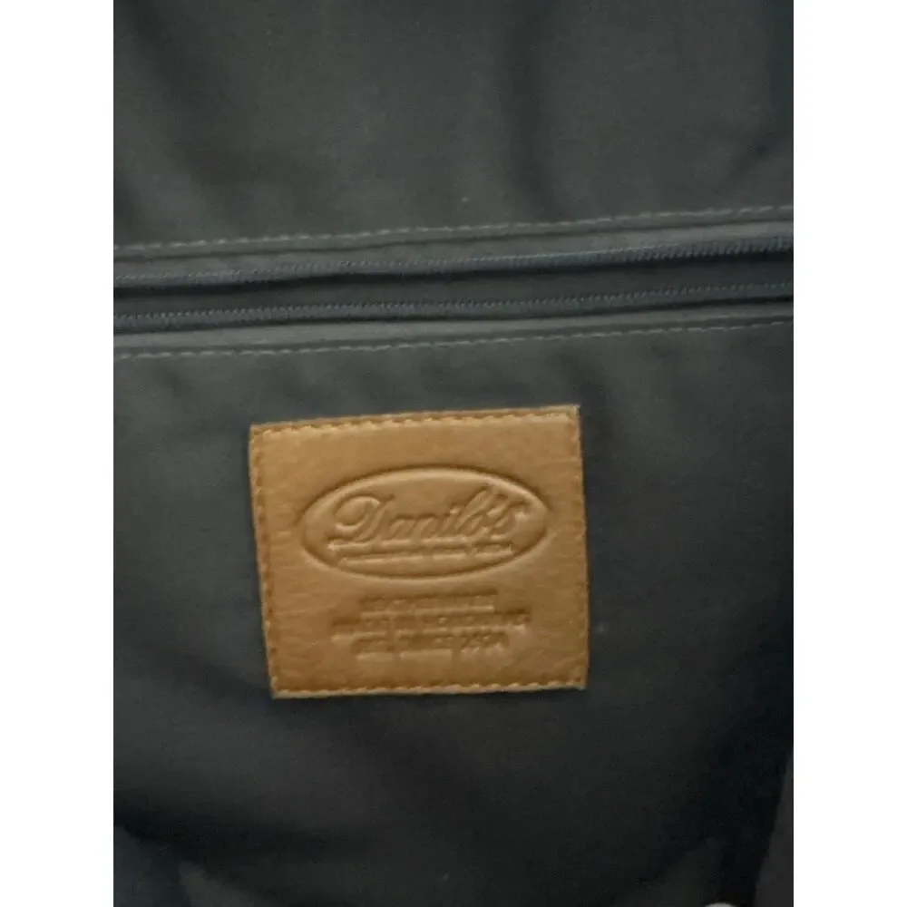 Vintage Danilos Fine Leather Briefcase Messenger Cognac