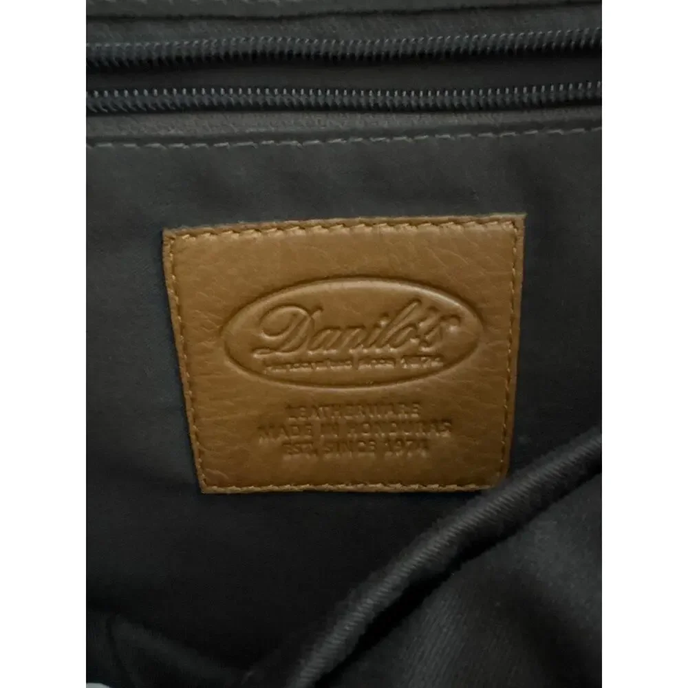Vintage Danilos Fine Leather Briefcase Messenger Cognac