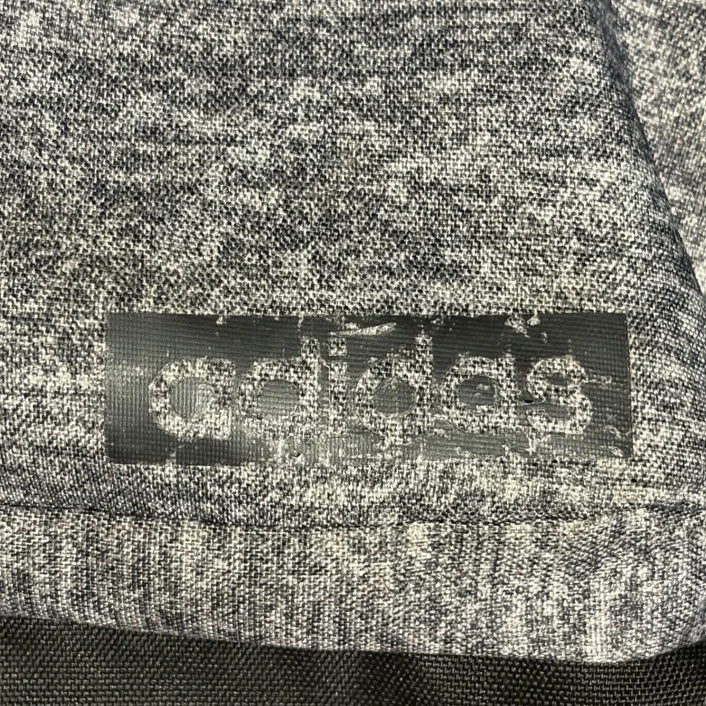 Adidas Grey Heathered 3-Stripe Backpack‎ Mens School Gym Bag