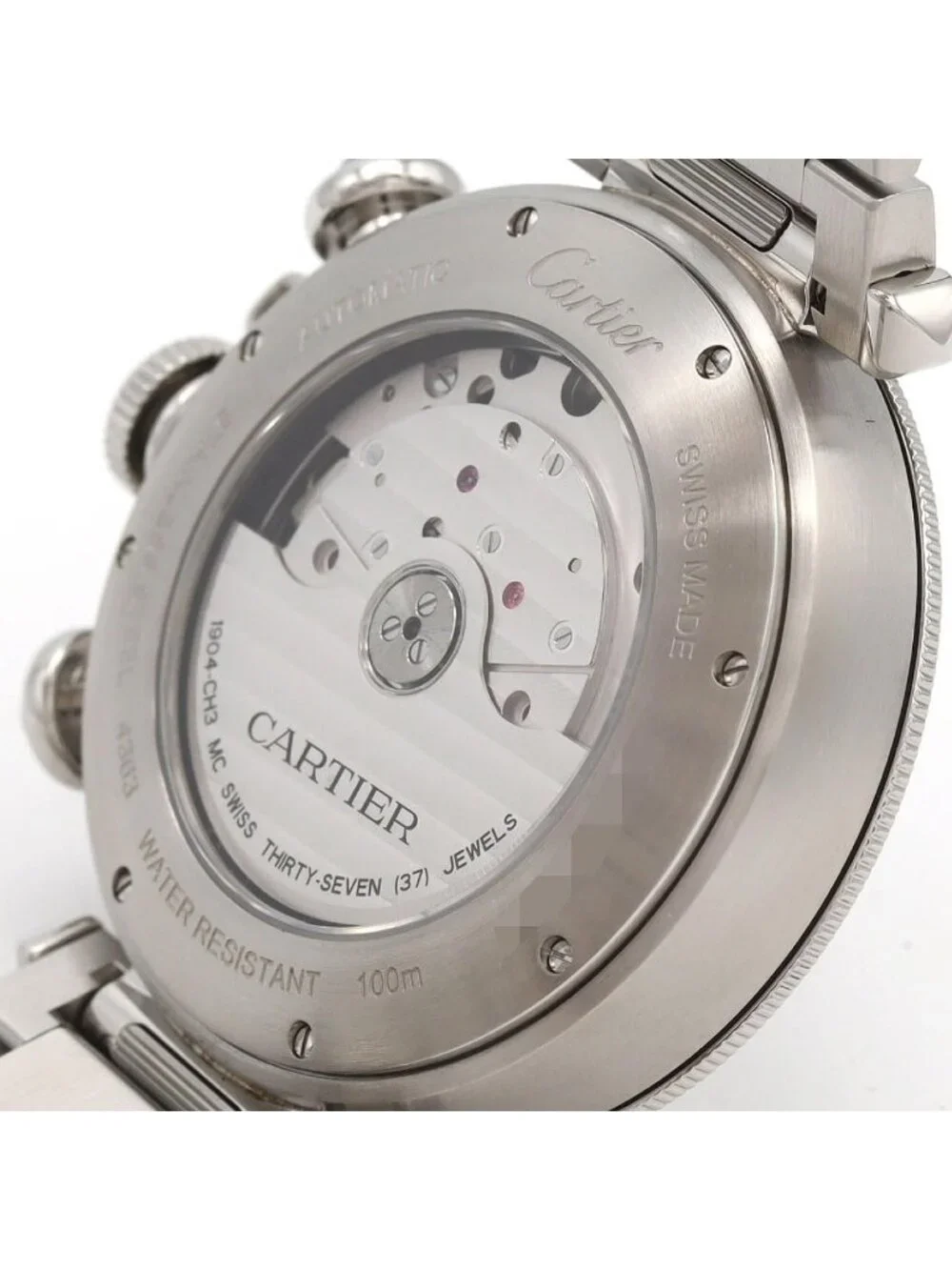 Cartier Pasha de Cartier Chronograph SS Automatic Winding Watch