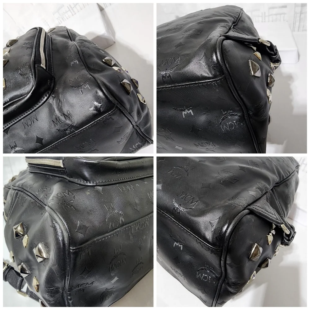 MCM Honshu Tantris Studded Backpack Black