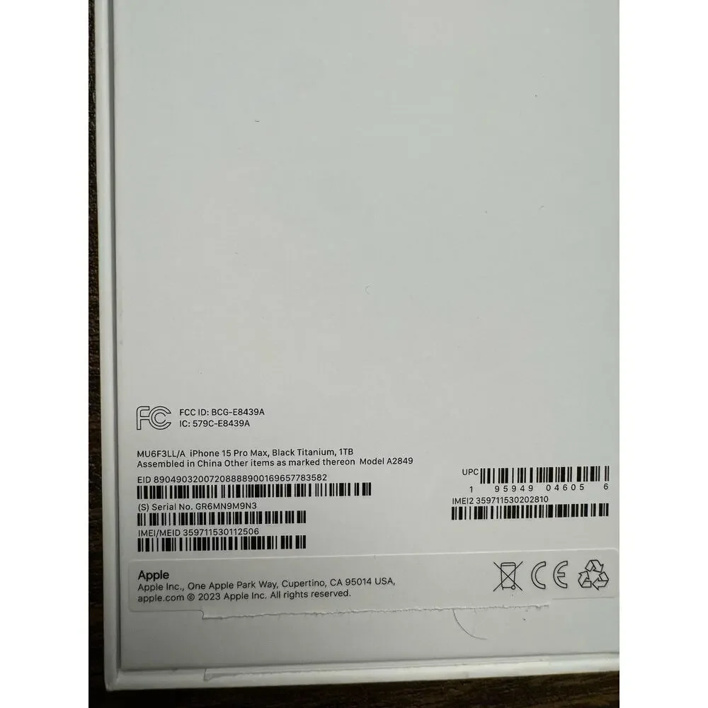 Apple titanium resell original