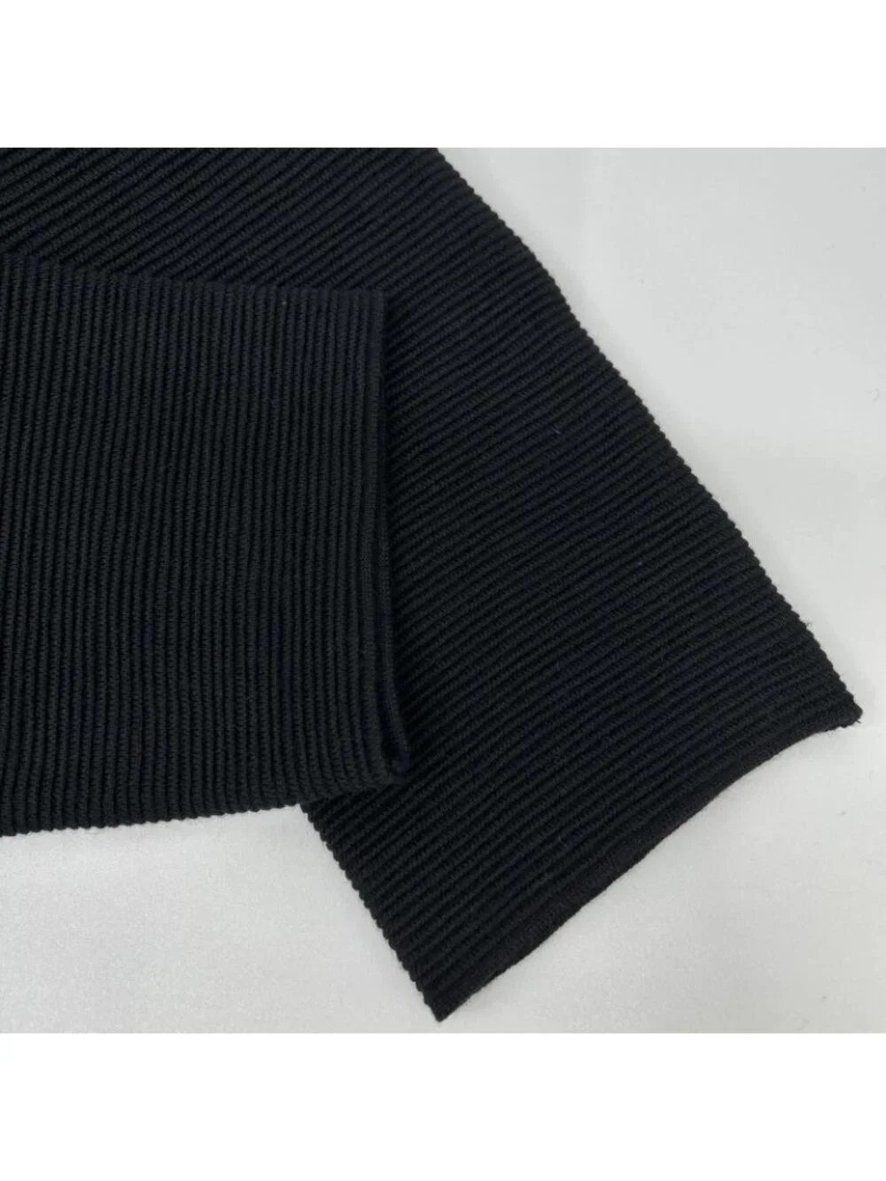 Chanel Black CC Button Knit Sweater 40