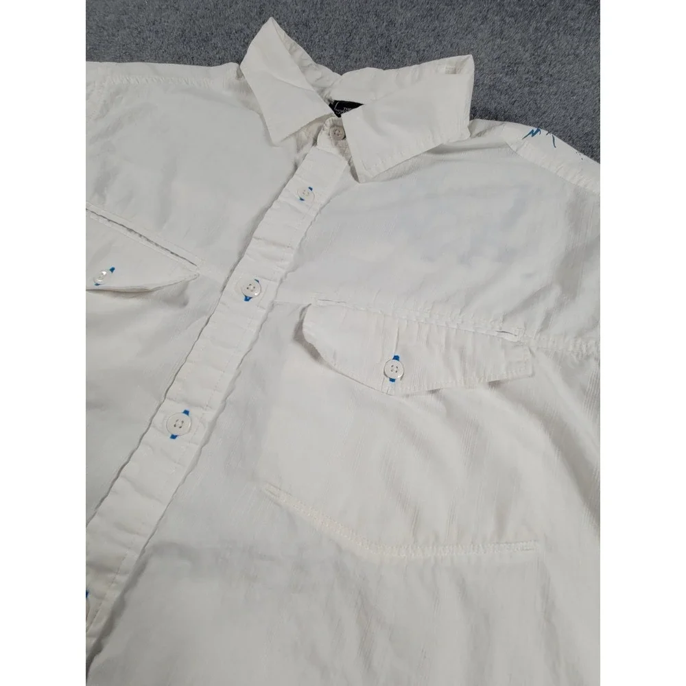 The‎ North Face Shirt Mens XL Print Graphics Button Up Outdoors Hiking Casual