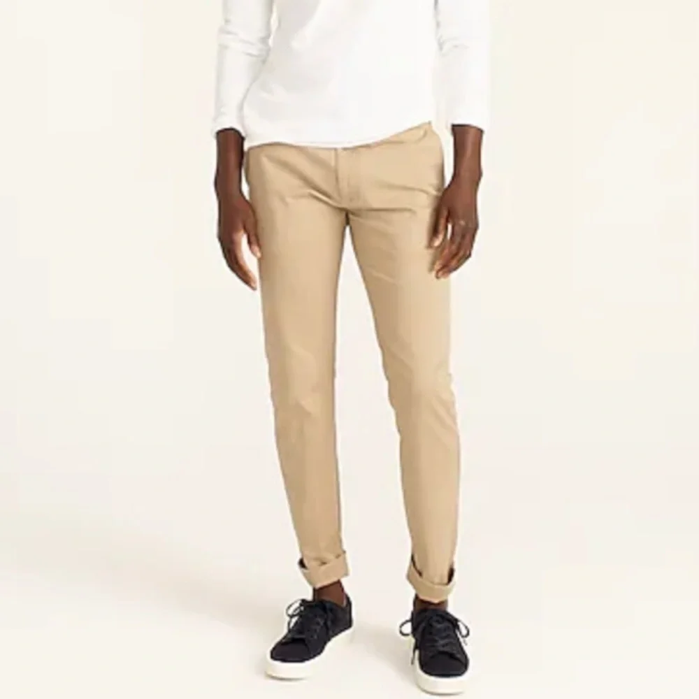 J crew 484 slim fit stretch chino pants khaki tan 34 x 38