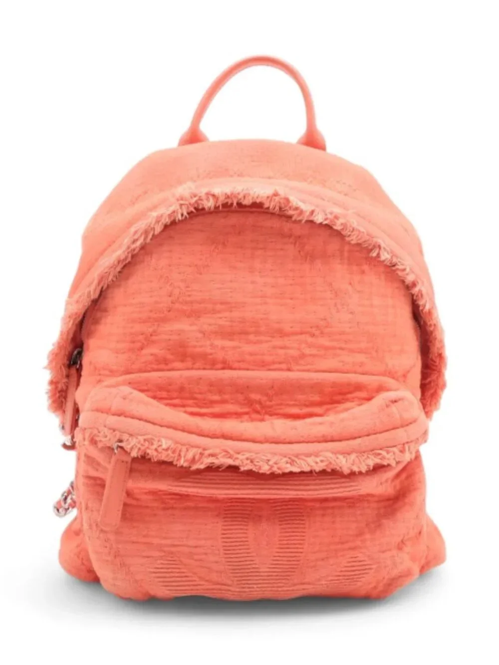 Chanel CC Logo Chain Backpack Orange