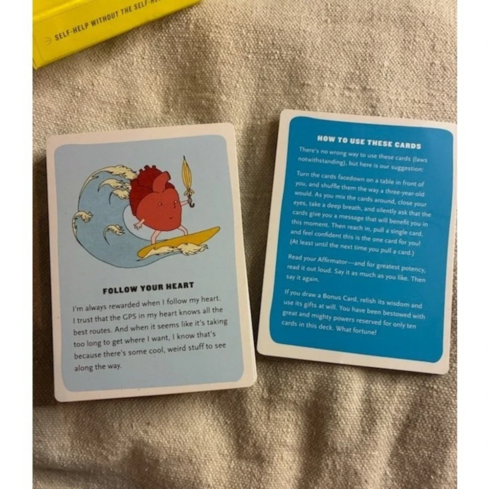 Knock Knock Affirmators! 50 Affirmation Cards Deck Self-Help Without Helpy