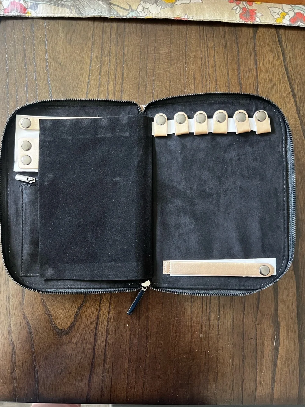 Halston Heritage Gold Zip Travel Jewelry Organizer