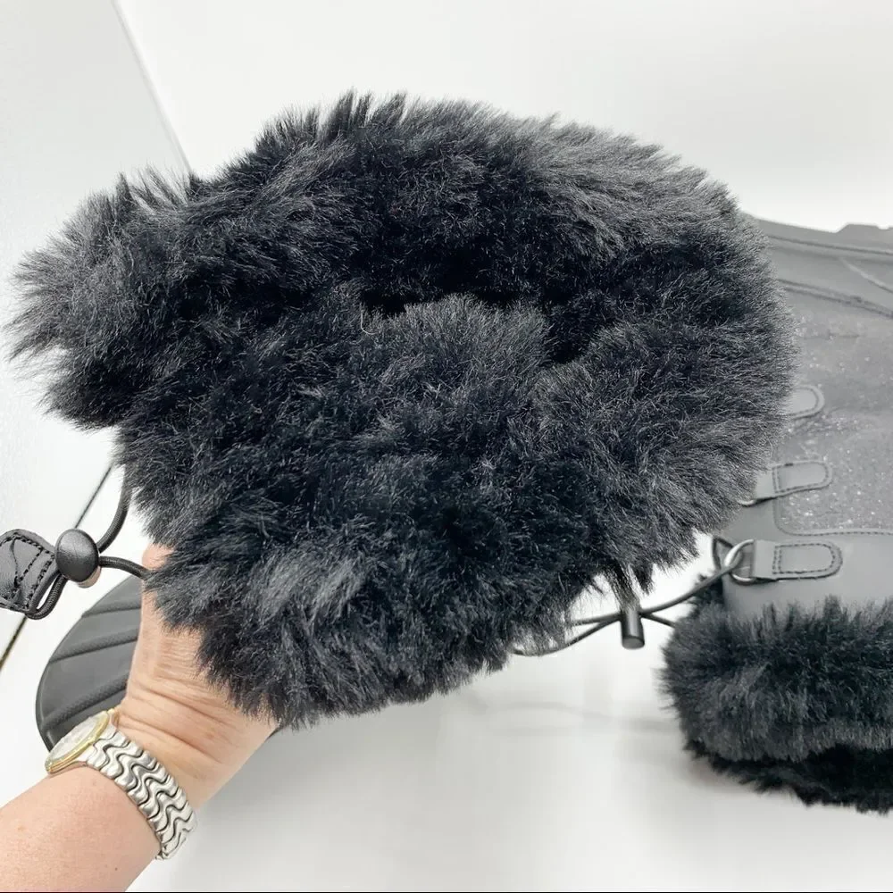 Cat & Jack‎ Thermolite Black Sparkle Winter Boots