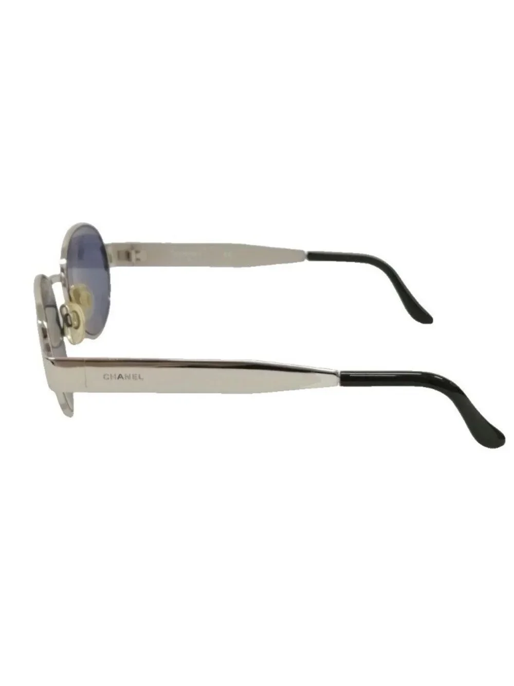 Chanel Sunglasses Vintage Metal Frame Silver Eyewear
