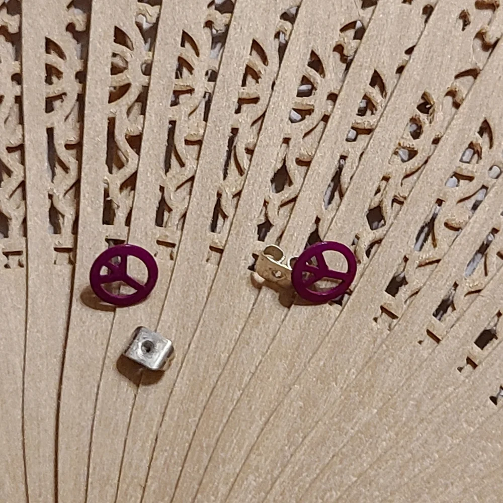 Girls Earrings Peace