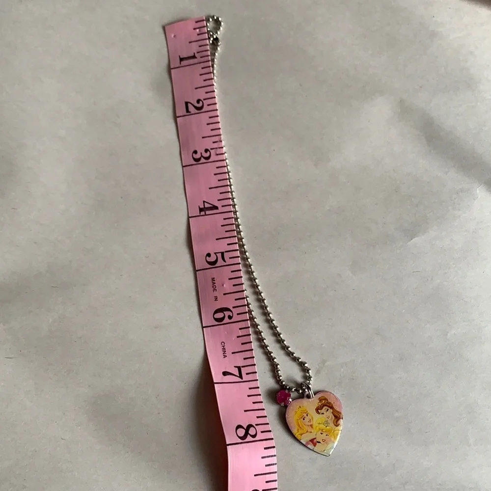 Disney Frozen Themed Silver Toned Necklace Pre Owned