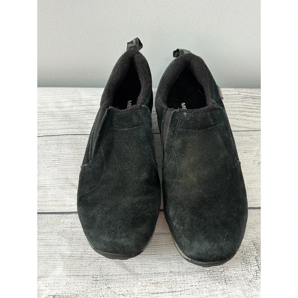 Merrell Jungle Moc Frosty Waterproof Kids‎ Boys 5 Black Slip On Shoes Casual