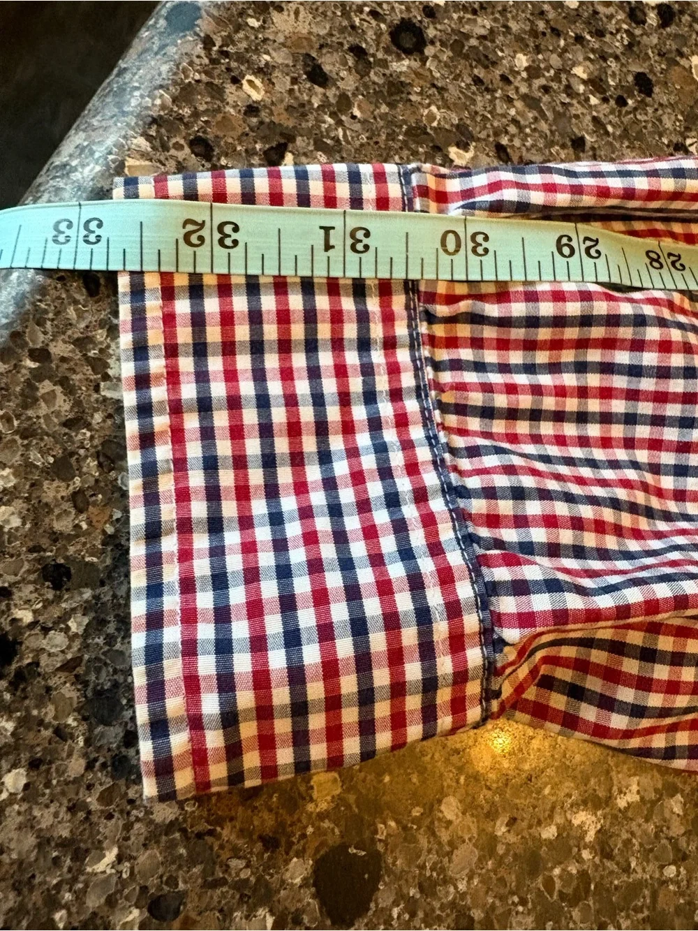 J. Crew Men's Red & Blue Gingham Button-Down Shirt
