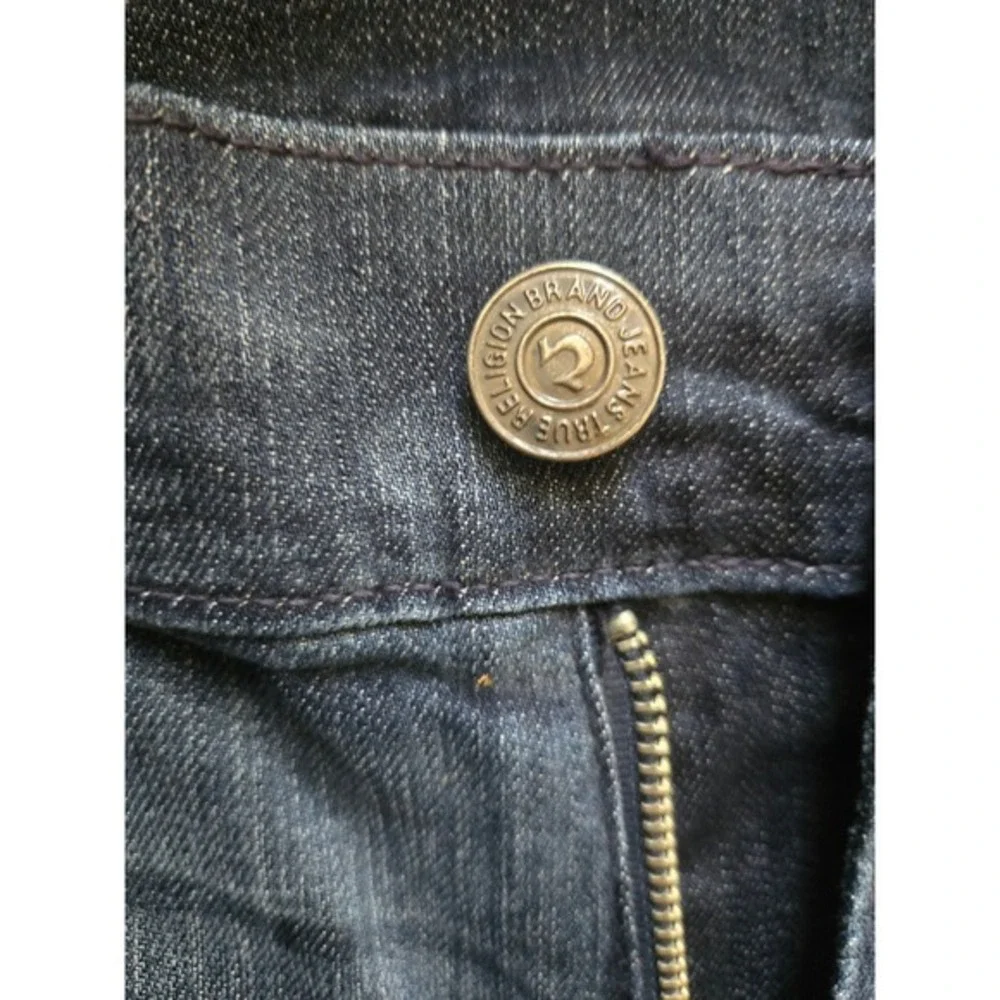 True Religion Camo Straight Leg Jeans‎ Size 40 Dark Wash Y2K
