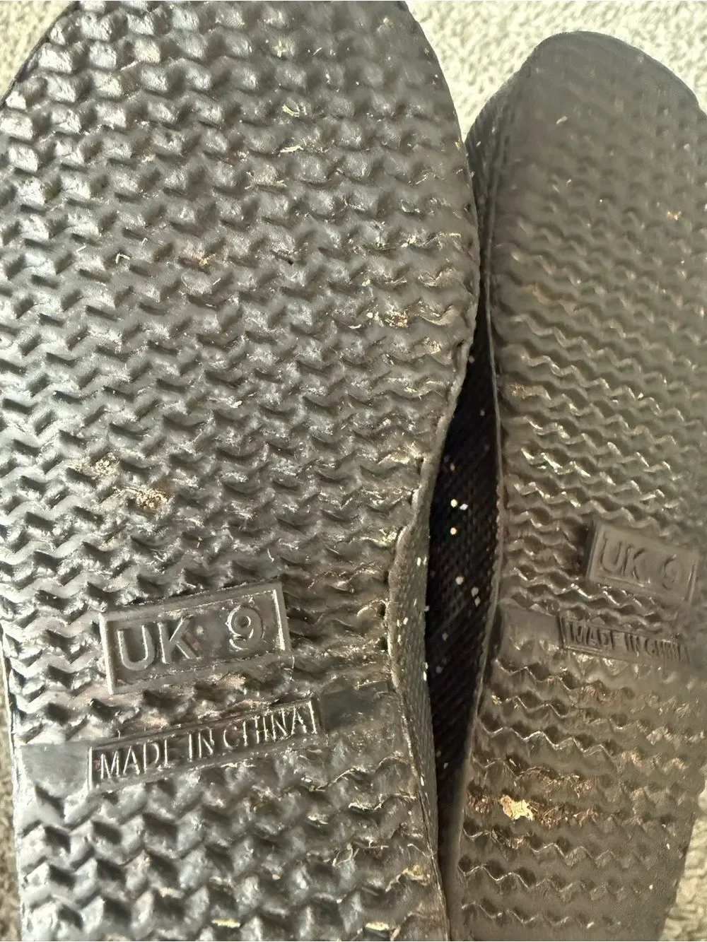Hunter Black Glitter Rain Boots Sz 11 (UK 9)