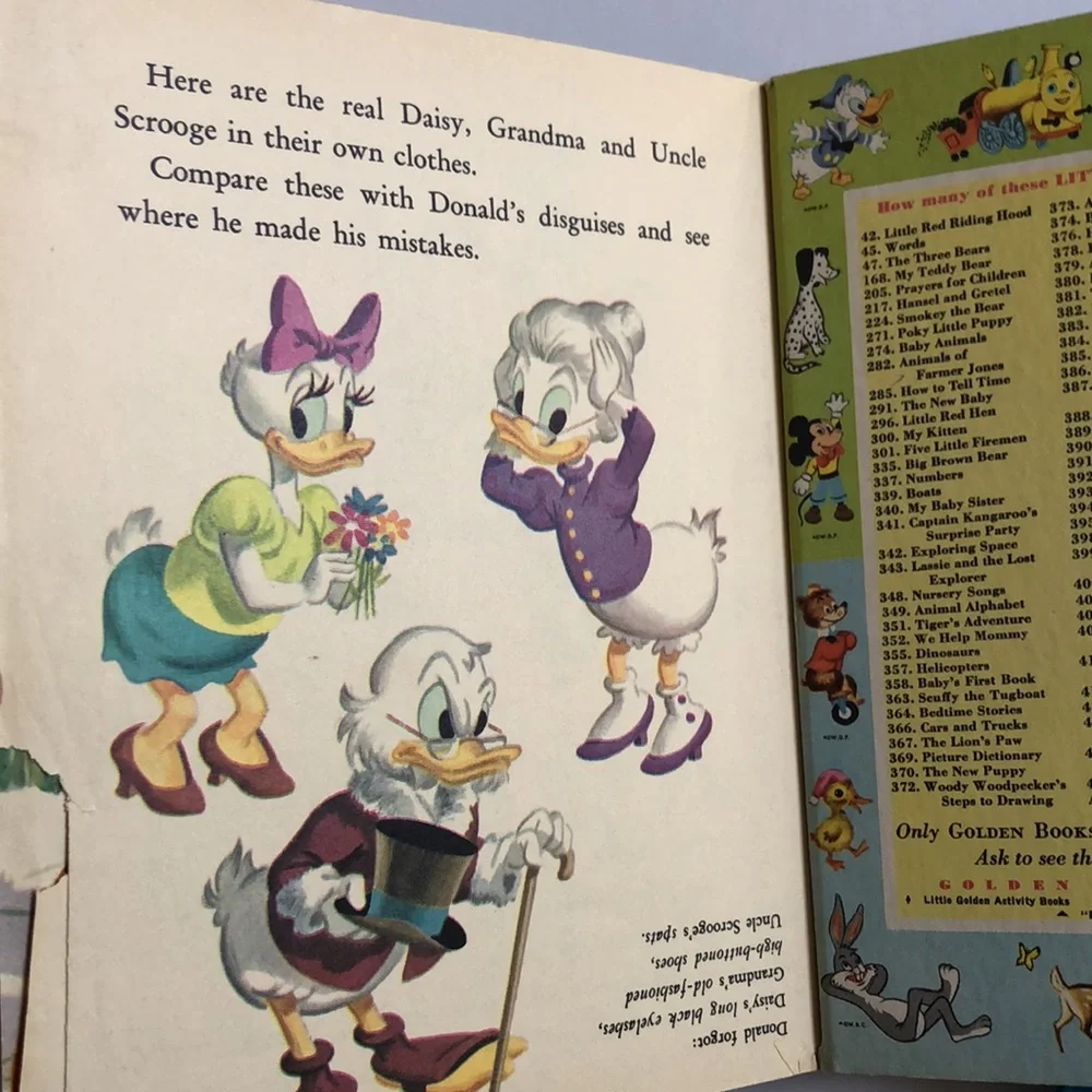 Golden books Old Little Golden Books Walt Disney Uncle Scrooge The Lemon