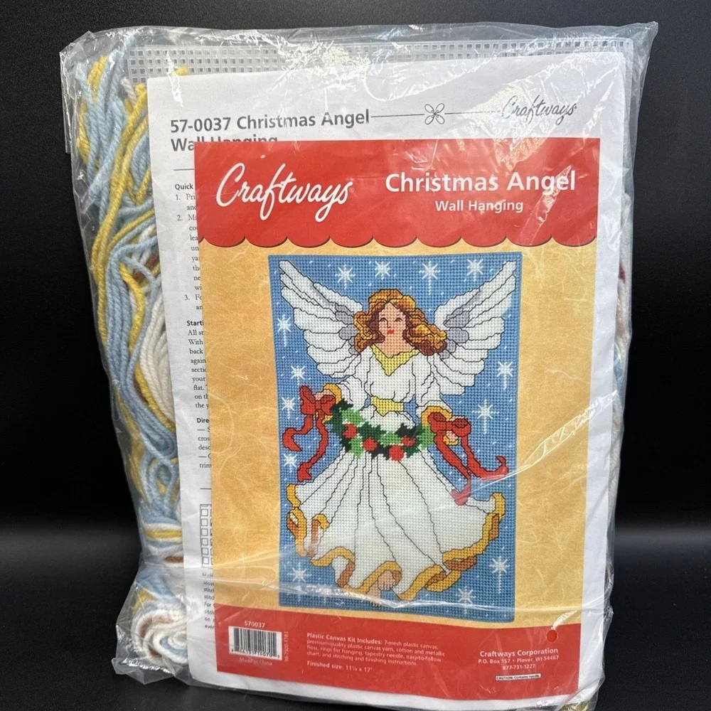 Christmas Needlepoint Kit Christmas Angel‎ Wall Hanging 11 X 17