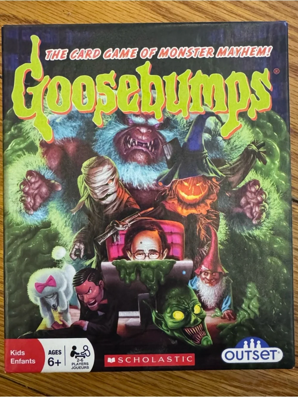 Goosebumps Monster Mayhem Card Game Scholastic Outset Factory Sealed Cards