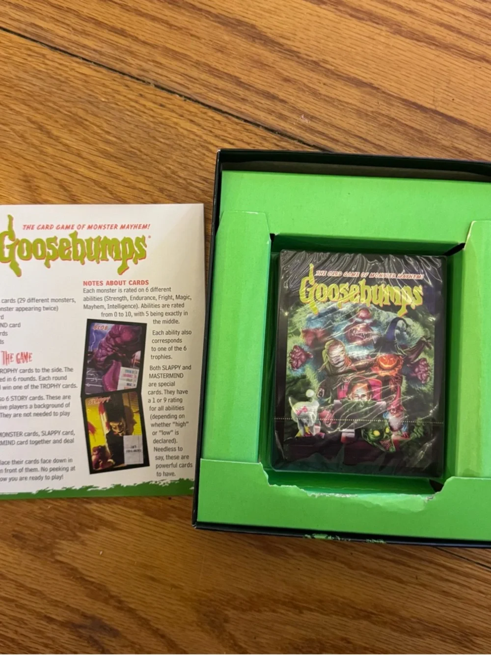 Scholastic goosebumps card