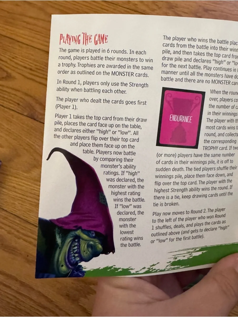 Scholastic goosebumps card