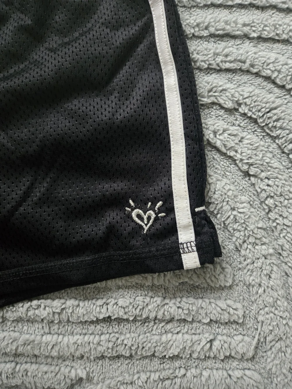 Justice black mesh
