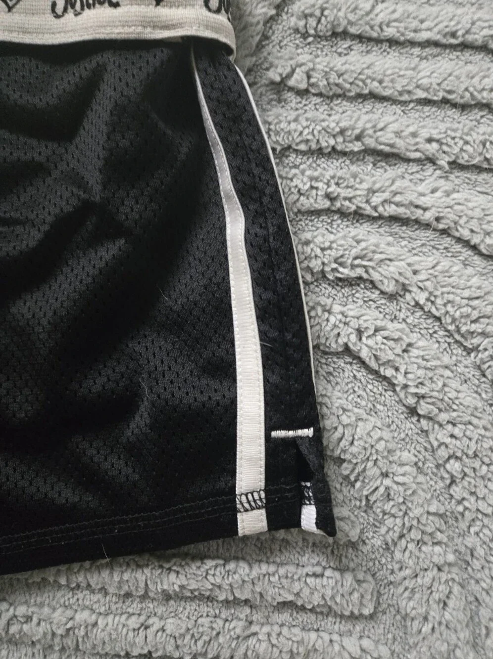 Justice black mesh