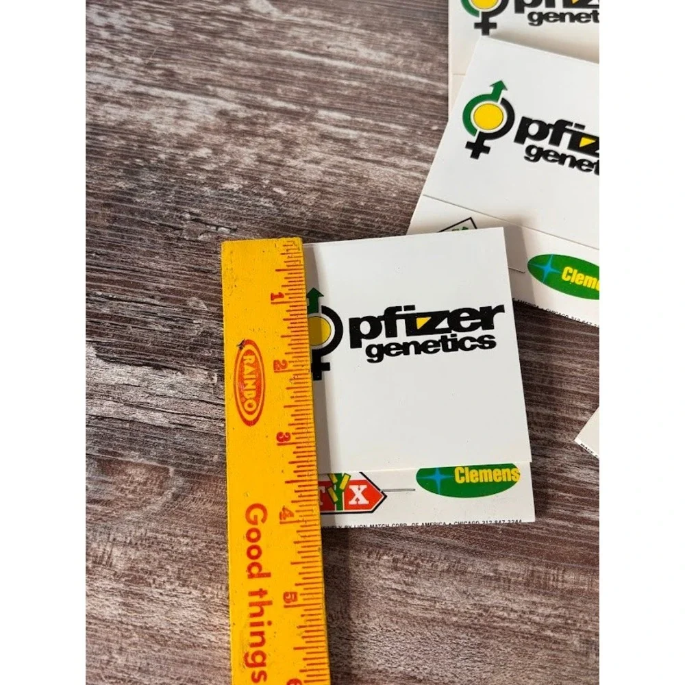 6 HUGE Vintage Pfizer Genetics Feature Matchbook Trojan Seeds Corn Matches Promo