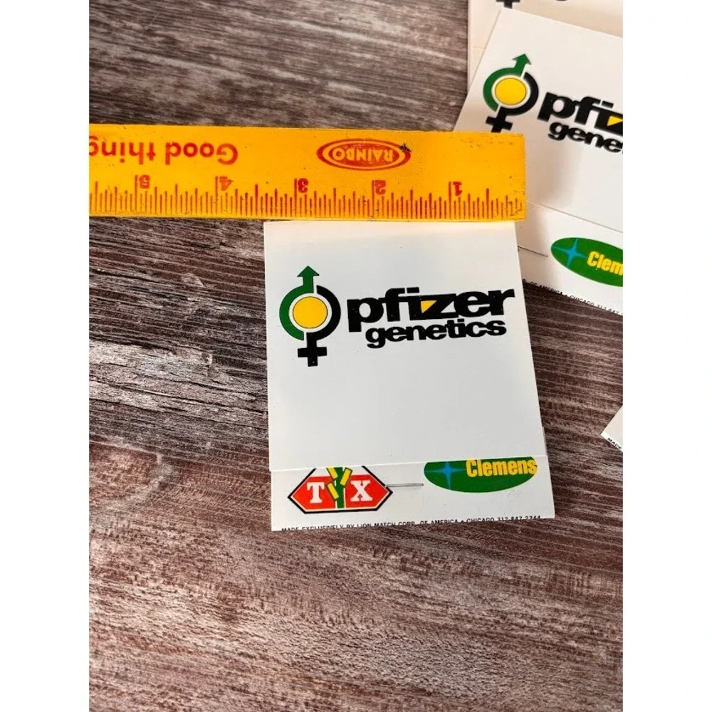 6 HUGE Vintage Pfizer Genetics Feature Matchbook Trojan Seeds Corn Matches Promo