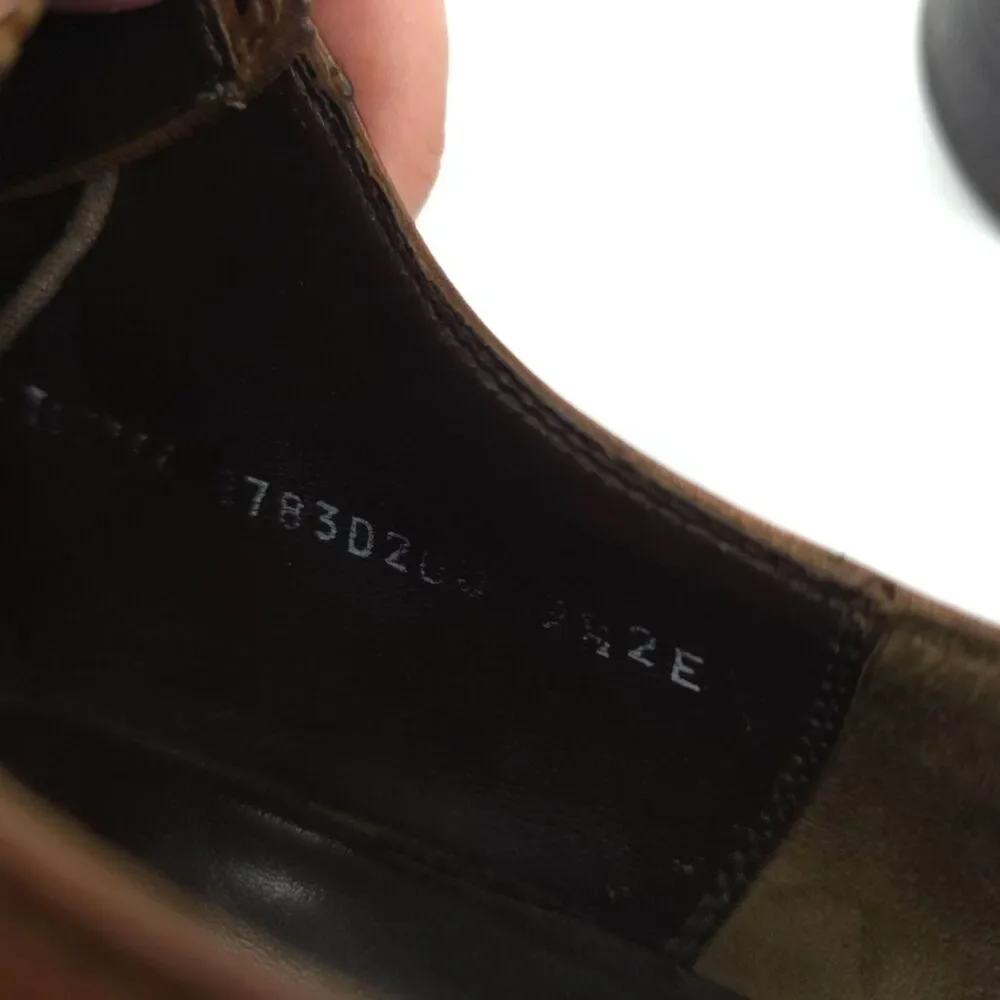 SALVATORE FERRAGAMO Tramezza Wingtip Oxford Brown Leather Old Money Quiet Luxury