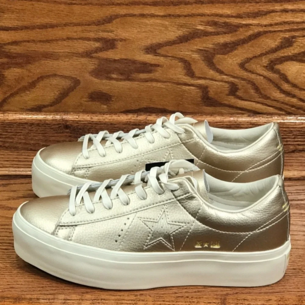 Converse‎ One Star Platform Ox Gold Egret Shoes