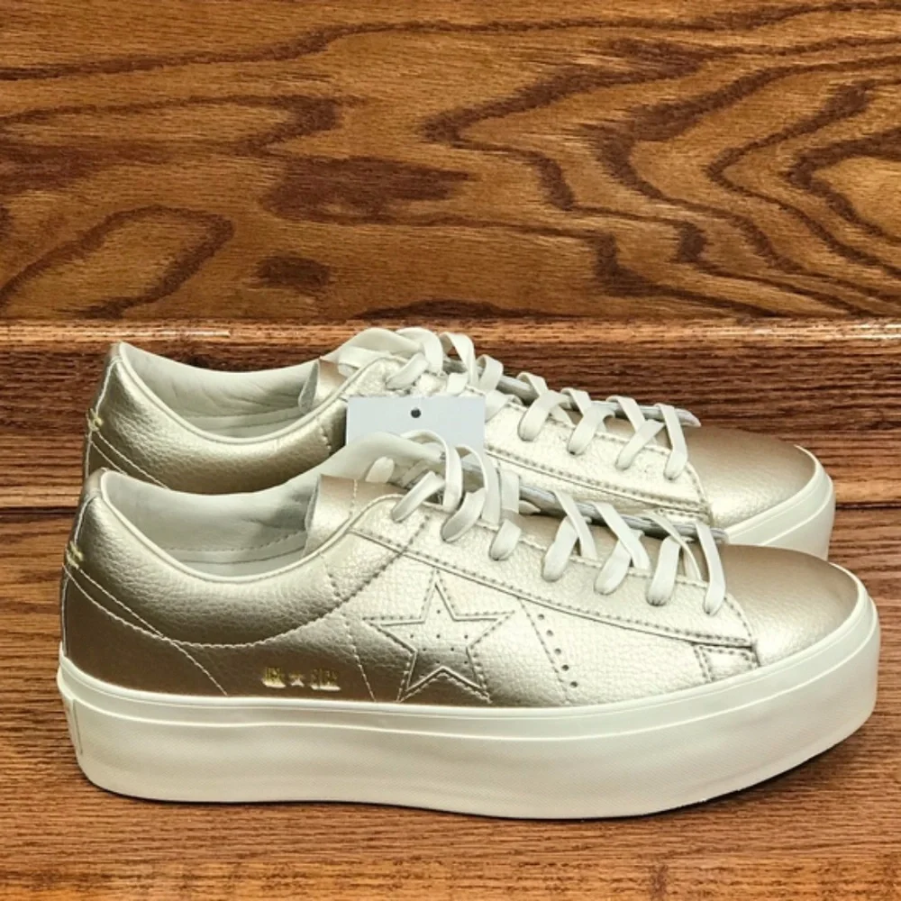 Converse‎ One Star Platform Ox Gold Egret Shoes