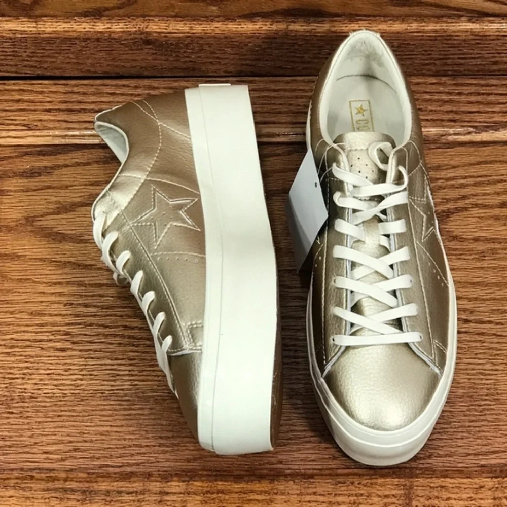 Converse‎ One Star Platform Ox Gold Egret Shoes