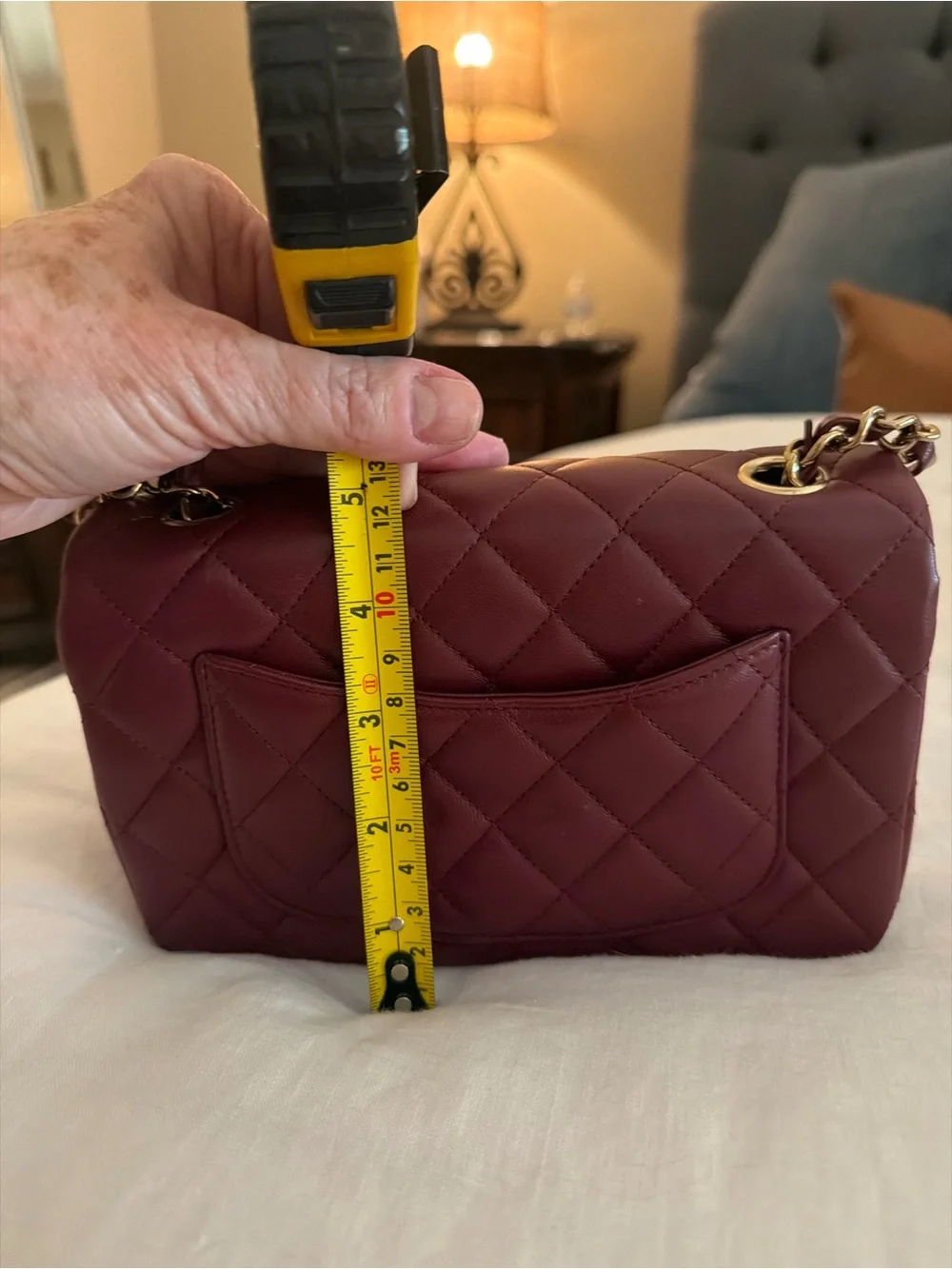 CHANEL elegant burgundy