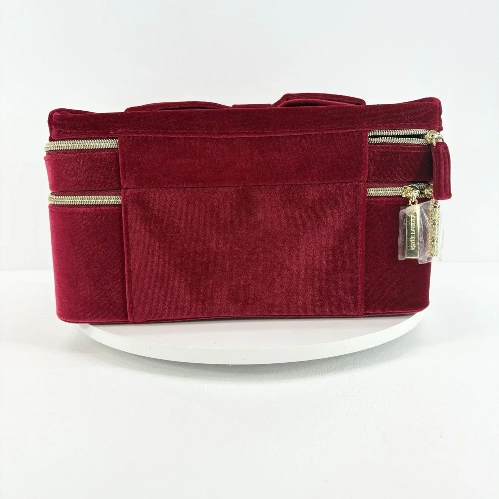 2024 Estee Lauder Red Velvet Limited Ed Holiday Beauty Box CASE ONLY‎ Bow Handle